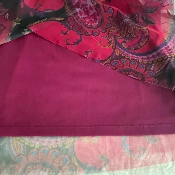 Candalite halter paisley midi or maxi dress PM PETITE Medium - Picture 6 of 11